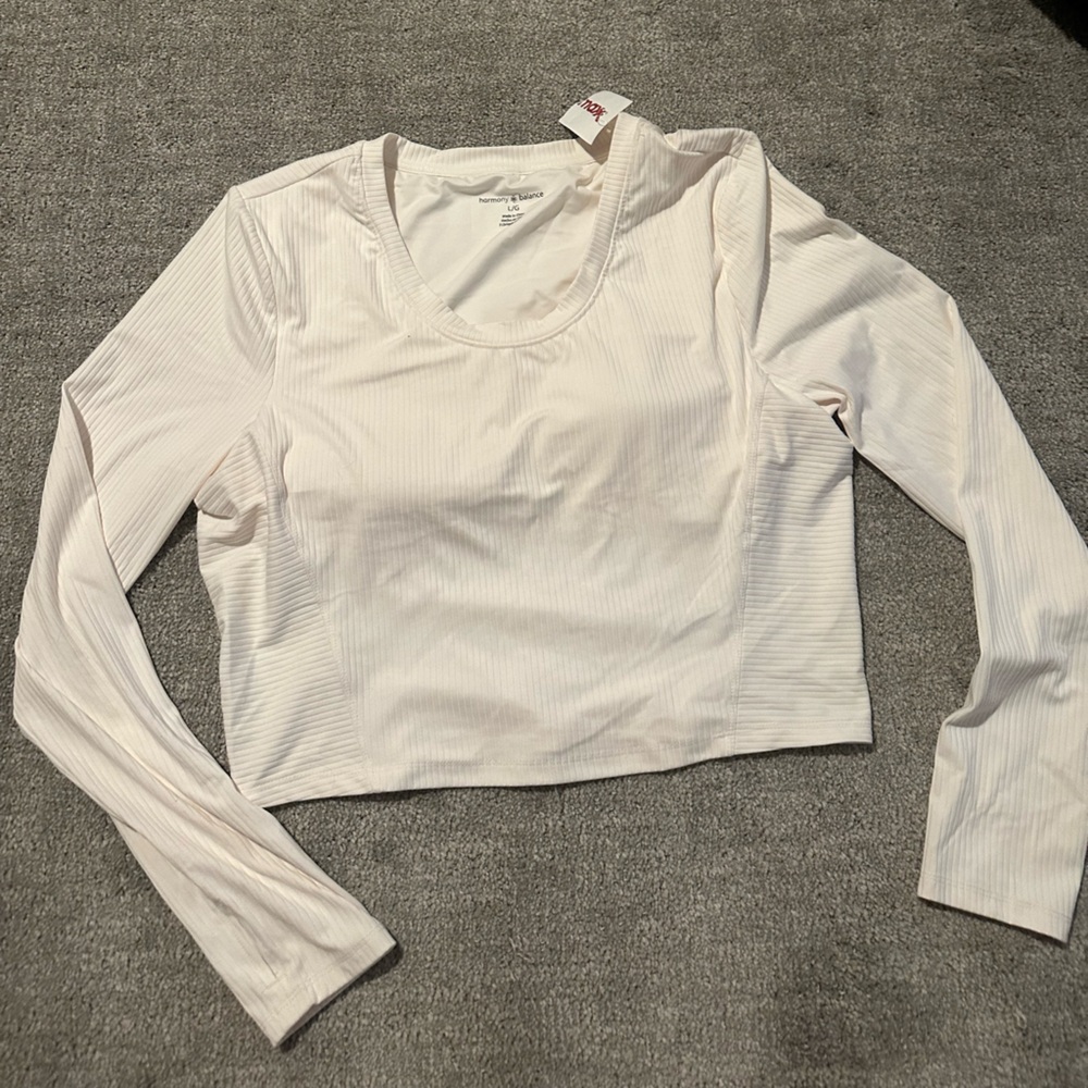 Elegant Cream Long Sleeve Top